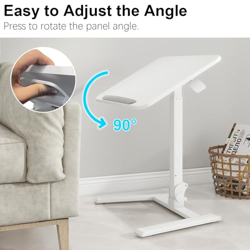 Bureau debout inclinable 90° PUNCIA table réglable blanche pour optimiser les petits espaces - 6