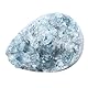 dssmboom Natürlicher rauer blauer Cölestin-Kristall-Mineral-Proben für die Kristallsammlung, unregelmäßiger Geode Celestin-Rohstein für die Dekoration von Zuhause und Büro & Chakra-Ausgleich, 50-100mm