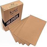 ► 100 BLANKO POSTKARTEN AUS STABILEM VINTAGE KRAFTPAPIER - ! Achtung: bei diesem Produkt handelt es sich um blanko Postkarten. Keine Faltkarten. Faltkarten aus Kraftpapier findest du aber auch in unserem Sortiment von Japun !