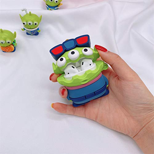 Lupct Cartoon Case For Airpod 2Nd 1St Cover Cases Cute Funny Fashion Cool Design For Boys Teen Girls Girly Kids Fun Unique Character 3D Kawaii Pretty For Airpods 2 Air Pods 1 (Glasses Three Eyes) #TOP3