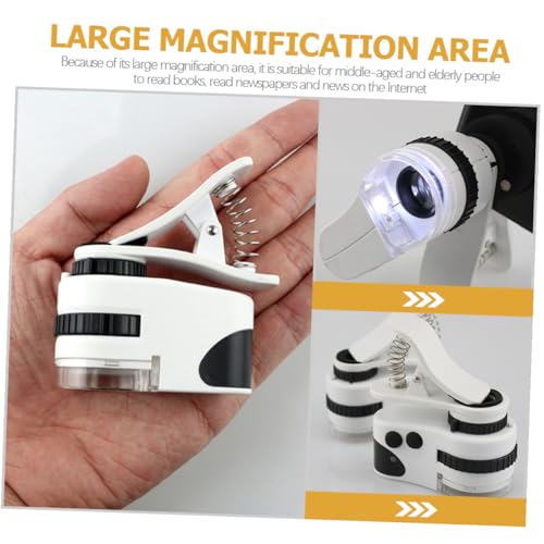 Microscope pour smartphone à LED pour inspection de bijoux et de devises - 3