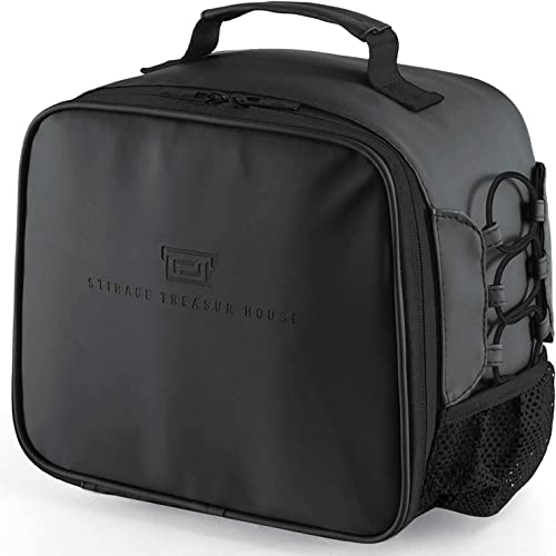 Isolierte Lunchtasche, wasserdichte Lunchbox, Aokilom auslaufsichere Lunchtasche, Lunch-Organizer für Männer, Frauen, Erwachsene, Studenten, Schule, Picknick, Arbeit (Schwarz) Cover