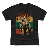 500 LEVEL Alex Pereira UFC Youth Shirt - Alex Pereira UFC 300 Champion WHT (Tri Black, 10-12Y Large)