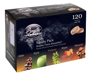 Bradley Five Flavour Brisquettes - 120 Bisquette Variety Pack