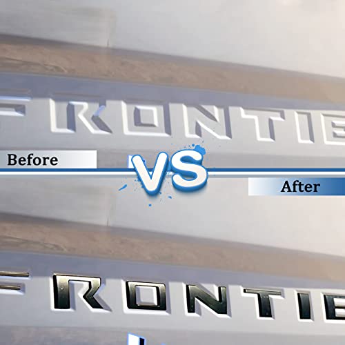 Emblema de letras de inserción 3D para portón Frontier 2022-2024 negro mate 2