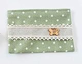 Medidas: 14 x 9.7 cm Lote de 24 Portatodos Yute Mariposas Verde Detalles Invitadas Bodas Surtidos Verde - Porta todos, carteras, carteritas, monederos baratos para Regalos, Recuerdos bodas, Bautizos, Comuniones