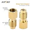 Aupoko AC R134A Adapters Quick Couplers with Can Tap Valve Kit, Adjustable R134A Adapter Fittings Quick Coupler, R134A Can Tap Valve Refrigerant Dispenser with Tank Adapter and Valve Core Remover Kit #4