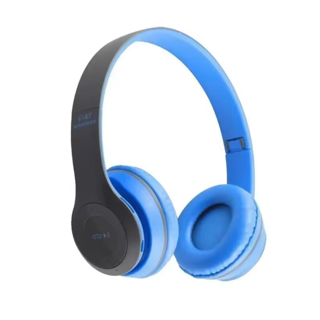 icall P47 Gaming Over Ear Bluetooth Headphones Wireless with Mic (Blue) icall P47 Gaming Over Ear Bluetooth Headphones Wireless with Mic (Blue)
