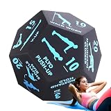 Trainingswürfel für körperliche Aktivität, 12-seitiges Sport-Equipment, Fitness-Würfel für Zuhause, Fitnessstudio, Innenbereich, Outdoor, Zuhause