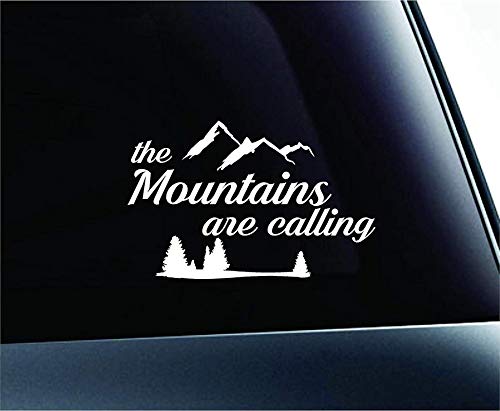 LYOMAN® Car Stickers Exterior The Mountains are Calling Hike Hiking Adventure Laptop I Pad Tablet Sticker for Car Truck Window (White) Pack of 1 (B07TGSVL5P) Amazon Price History, Amazon Price Tracker