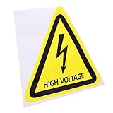 MAGICLULU Etiquetas de Advertencia de Alta Tensión Pegatinas Autoadhesivas para Paneles Eléctricos Señal de Seguridad Uso Interior y...