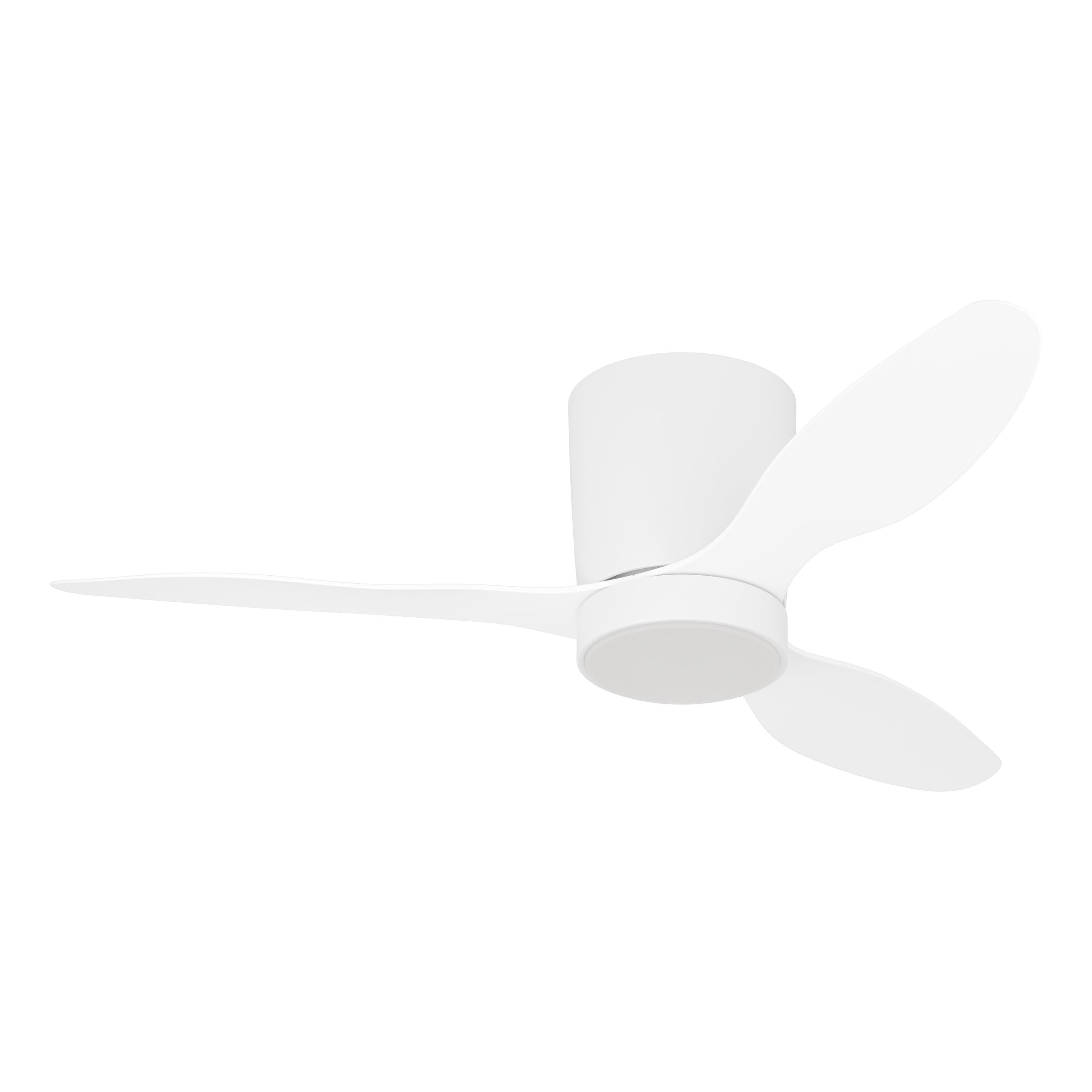 EGLO LED Deckenventilator Baracarès, 3 Flügel Ventilator mit Beleuchtung | dimmbar mit Fernbedienung, Timer, DC Motor, warmweiß - kaltweiß, Weiß, Ø 106 cm