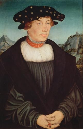 Impression sur toile Le Martyre de Sainte Catherine Lucas Cranach 60x90cm