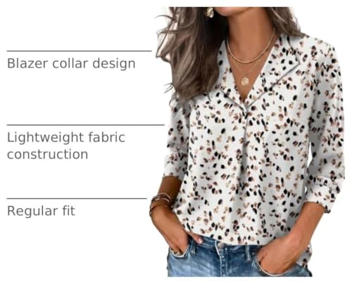 Image of WIHOLL 3 /4 Length Sleeve Womens Tops Dressy Casual Blouses Summer Spring Trendy Business Outfits Fashion Clothing