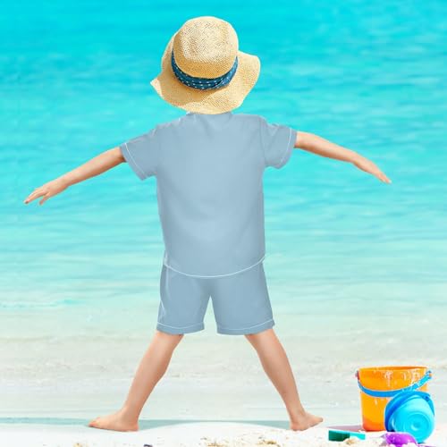 Image of 3T Toddler Boy Shorts Set Black Hawaiian Button Down Shirts Summer Outfits for Little Boy