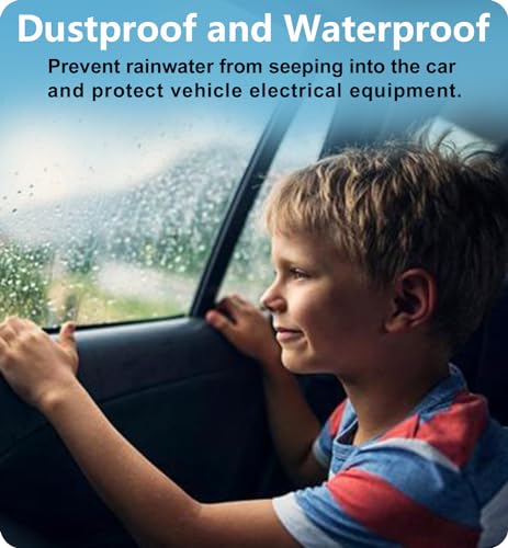 Universal Car Door Rubber Seal Strip Self Adhesive Automotive Door Soundproofing Weather Stripping Double Layer 5-Hole Auto Weatherstrip fit Truck Pickup RVs (52.49 Feet Long)