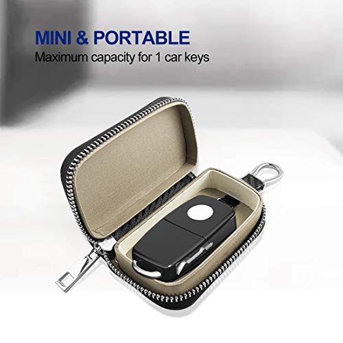 FOXNSK 2 Pcs Faraday Car Key Case, Faraday Cage Car Key Protector RFID Signal Blocking Anti-Theft Pouch Anti-Hacking Case Blocker - Image 2
