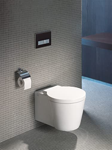 Duravit Toilet seat Starck 1, Soft Close Toilet seat, Urea thermoset Toilet lid, Toilet Cover with Stainless Steel Hinges, White - Image 3