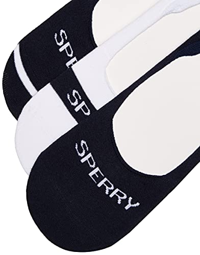 Sperry Top-Sider Women's Invisible Liner Stripes, Navy/White, Medium/Large #TOP2