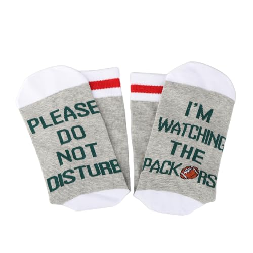 TSOTMO 2 Pairs Football Socks Please Do Not Disturb I’m Watching The P Socks Gift For Men women3