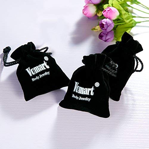 Vcmart 14G Tongue Rings Nipple Straight Barbells Surgical Steel Body Piercing Jewelry 14Mm #TOP2