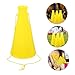 VANZACK 3pcs Cheer Megaphone Noisemaker Toy for Parties Sports Events and Concerts Material Horn for Cheerleading and Atmosphere Enhancement Yellow