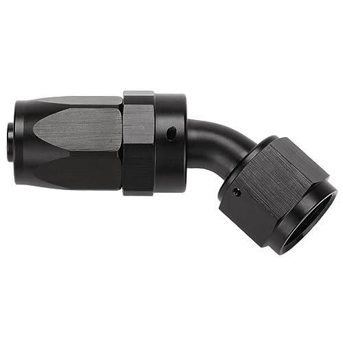 Podavelle 8AN 45 Degree Elbow Hose End Fitting Swivel Aluminum Black by Podavelle - Image 4