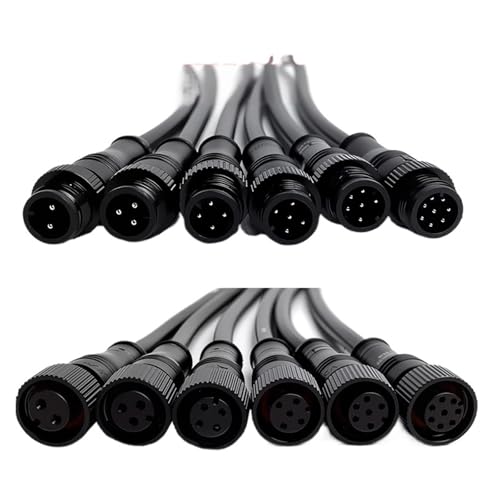 Connecteur de câble M12 métallique IP68 femelle mâle 5 broches de 20cm