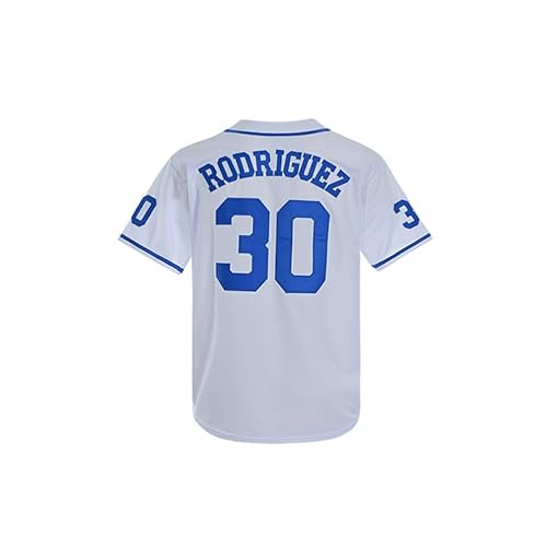Camisetas de beisebol juvenis The Sandlot Benny 'The Jet' Rodriguez 30 Hip Hop costuradas para men