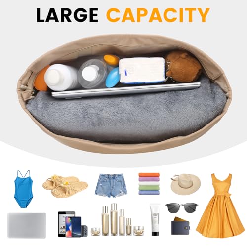 Sac de plage grand format cabas de bain en maille imperméable pliable - 5