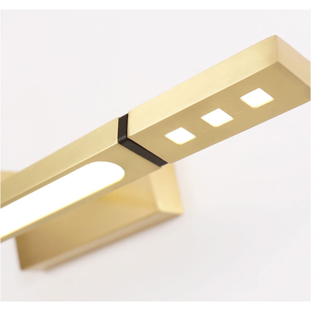 Spiegelleuchte Bad Badezimmer-Eitelkeitsleuchten in Gold, Moderne LED-Lichtleiste über Spiegellampe, natürliches Licht, 4000 K, Wandleuchten für Schminktisch Kein Flimmern