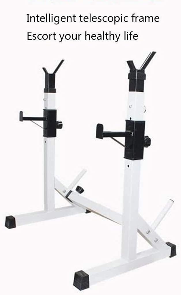 Barbell Stand Weight Lifting Rack Gym Family Fitness Multifunctional Shelf Adjustable Bracket Home Indoor Gym Strength Training Stand Men's Fitness Barbell Rack Only Sell Shelves Squat Rack