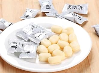 Umaya - Japanese Ribon Real Hokkaido Milk and Cream Calcium Enriched Soft Candy with Snack Bag Clip Combo Set (1 Pack - 3.8oz)