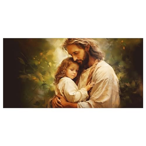 Jésus Image Chrétien Murale Art décoration de famille moderne grand format 60x90