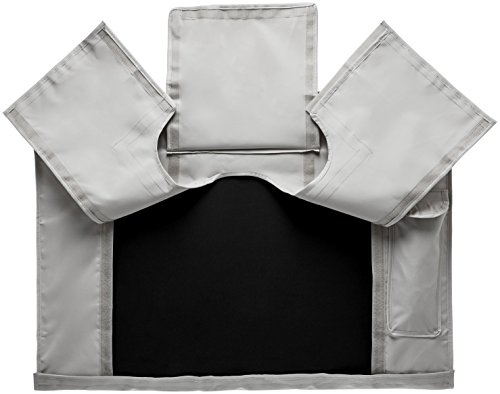Outdoor TV Cover 30\" - 32\" Gray Weatherproof Universal Protector for LCD, LED, Plasma Television Screens. Built in Bottom Cover and Remote Storage. Compatible with Standard Mounts and Stands. - Thumbnail 5