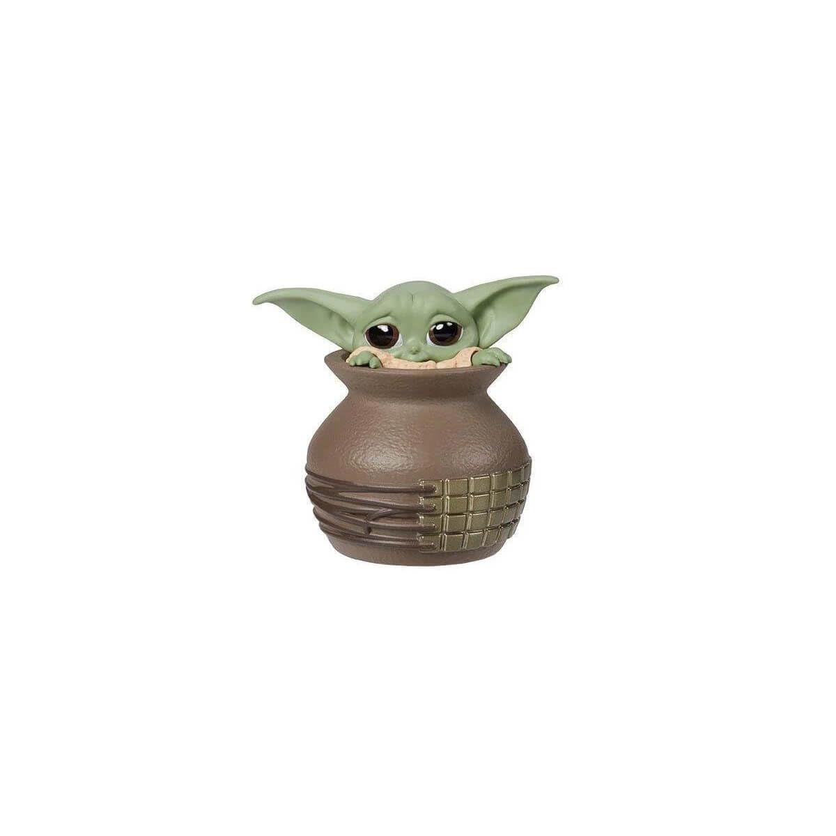 Star Wars: The Mandalorian - The Bounty Collection Grogu Toy Figure - Hiding In Pot, Multicoloured