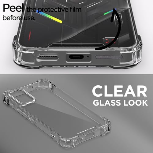 Image of Pikkme Back Cover for Infinix GT 30 Pro 5G PC + TPU Clear Transparent Raised Edges Shockproof Protective Phone Bumper Case(Transparent)