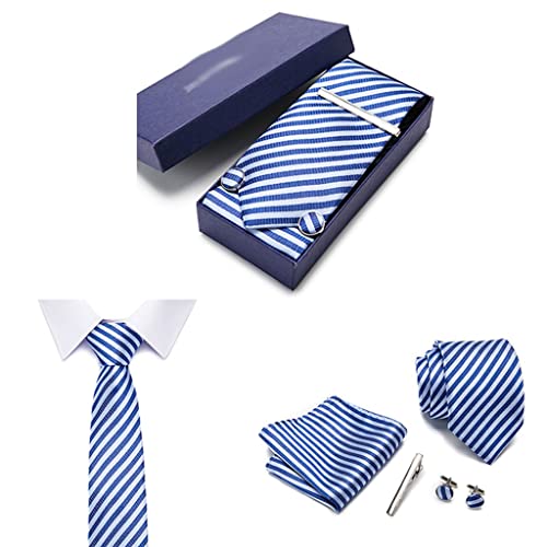 Set de corbata en estuche para hombre en seda