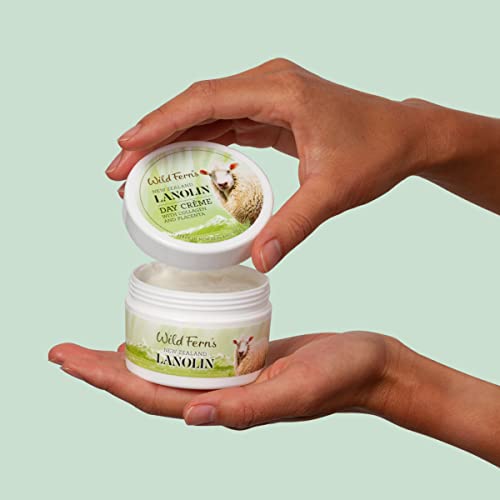 Wild Ferns Lanolin Day Crème with Collagen and Placenta, 98% Natural, 100g