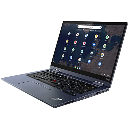 Image of Lenovo ThinkPad C13 Yoga Chromebook 2-in-1 Laptop, 13.3 inch FHD Touchscreen, AMD Athlon Gold 3150C, 4GB DDR4 RAM, 96GB Storage (32GB eMMC + 64GB Flash Drive), Backlit KB, Fingerprint Reader, Chrome OS
