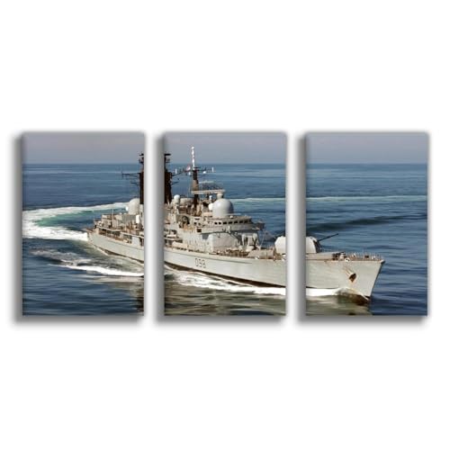 Poster sur toile HMS York pour remplacer un mur vide de salon ou chambre 50x75