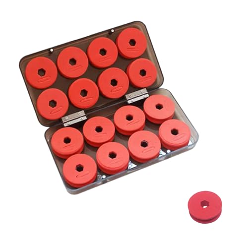 16 Pcs Carretes de Línea de Pesca Bobinado de Pesca de Espuma con Caja de Plástico Pesca Accesorios Caja de Almacenar Líneas de Pesca para Almacenar Hilos De Pesca Y Accesorios
