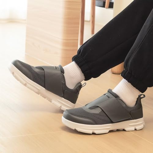 Image of Diabetic Shoes for Men Extra Wide Walking Shoes Swollen Feet Shoes for Neuropathy Adjustable Closure with Arch Support