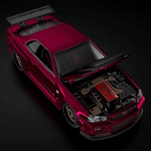 Hot Wheels Nissan Skyline GT-R (BNR34) 1:64 miniatura 6
