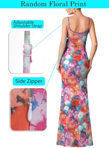 Image of VFSHOW Womens Sexy Spaghetti Strap Formal Prom Evening Gala Long Maxi Dress