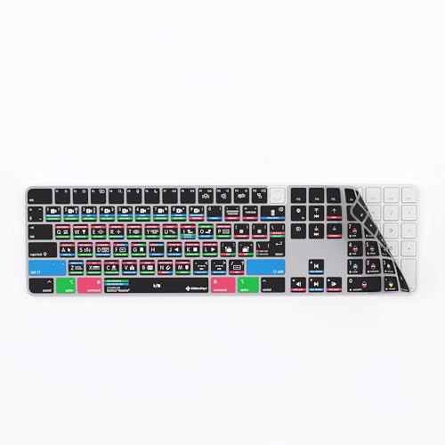 Ya en manzanajugosa.com: Funda de teclado de acceso directo para Davinci Resolve, compatible con teclado numérico Apple Magic con TouchID. Editors Keys