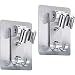 Chengu 2 Pack Shower Head Holder Strong Adhesive Shower Head Wall Mounting Bracket Adjustable Shower Wand Holder with 2 Hanger Hooks No Drill Need