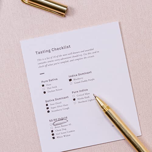 Bolígrafo Goldleaf Clip metálico con tinta negra miniatura 6