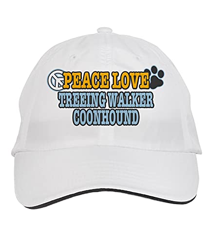 Gorra Ajustable Peace Love Treeing Walker Coonhound miniatura 1