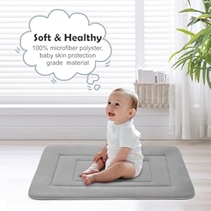   JoicyCo-Dog-Bed-Soft-Dog-Crate-Bed-Pad-Mat-42-in-Non-Slip-Bottom-Washable-Dog-Beds-for-Large-Dogs-Pet-Bed-Mattress-Kennel-Pad-Clay-Gray